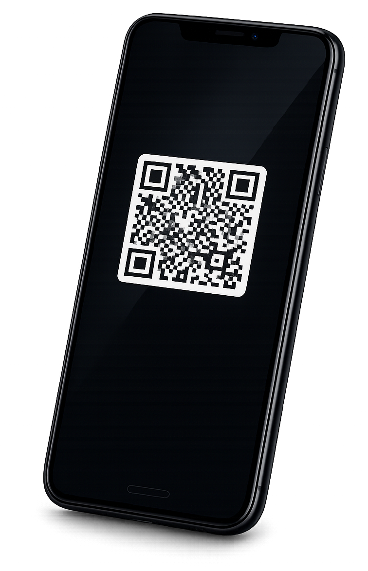 Profily mobile app mockup showing digital business profile